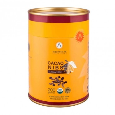Cacao Nibs Organico 200 g Aquasolar